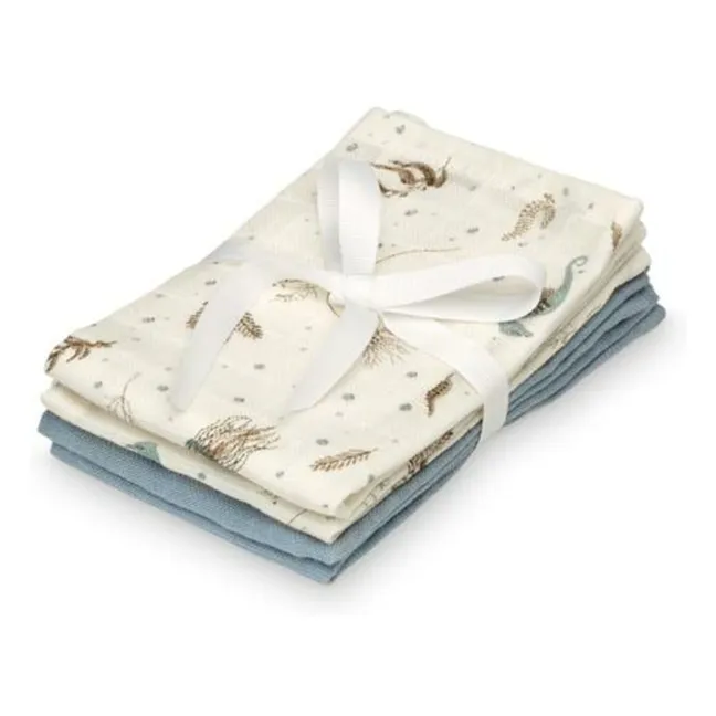 Sea Garden toilet wipes - Set of 4 | Blue