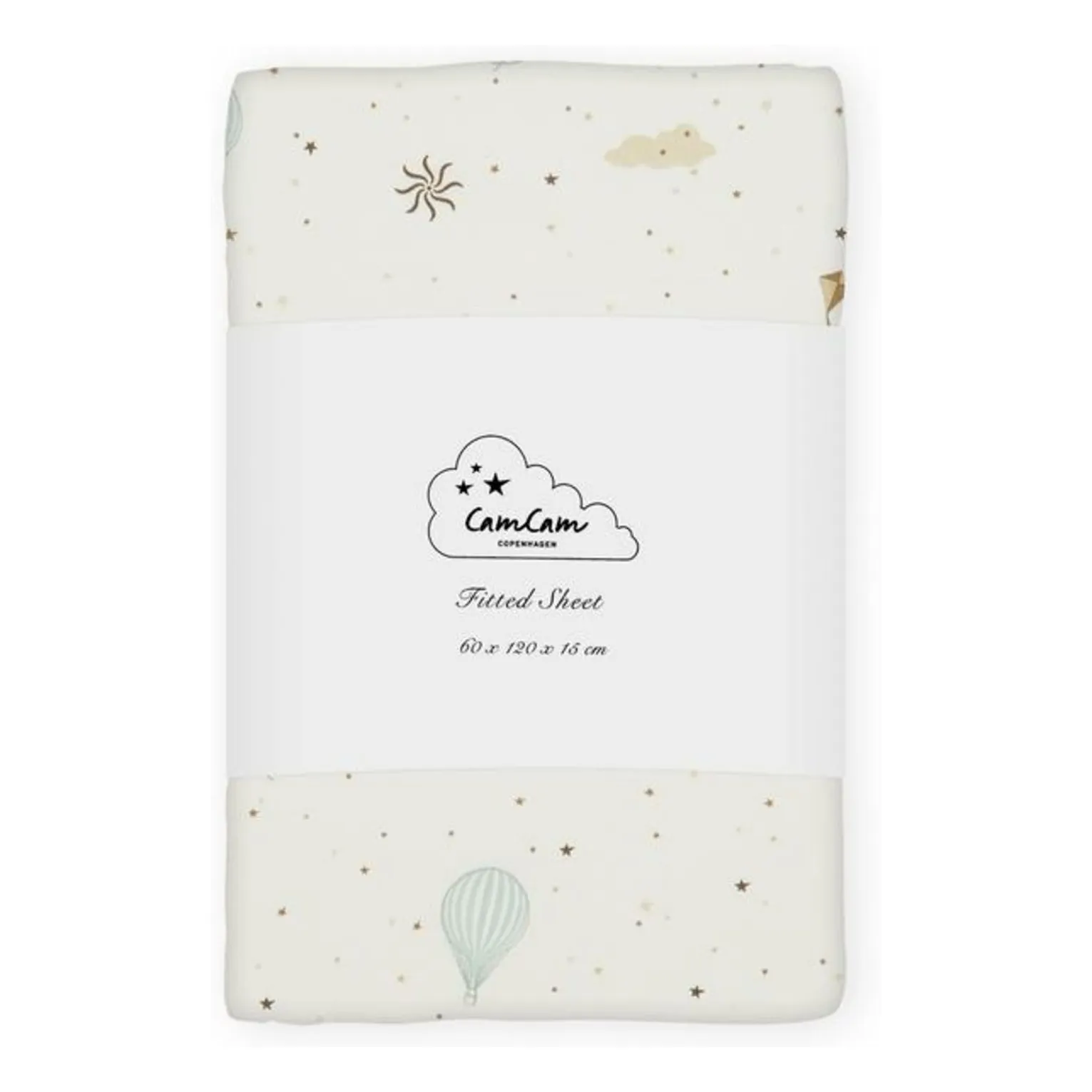 Cam Cam Light Blue Dreamland Fitted Sheet