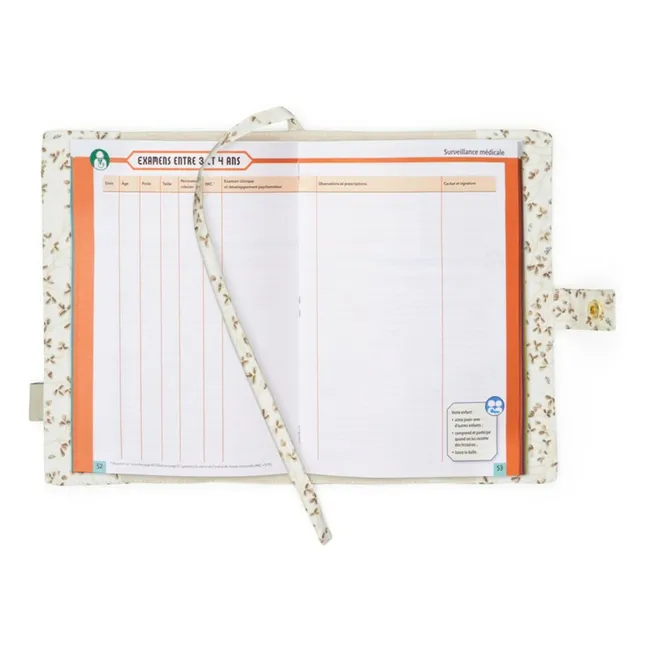 Protège carnet de santé Lierre | Marron