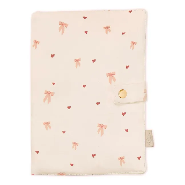 Protège carnet de santé Bows | Rose pâle