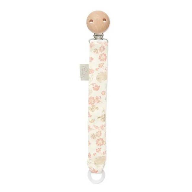 Augusta pacifier clip | Peach