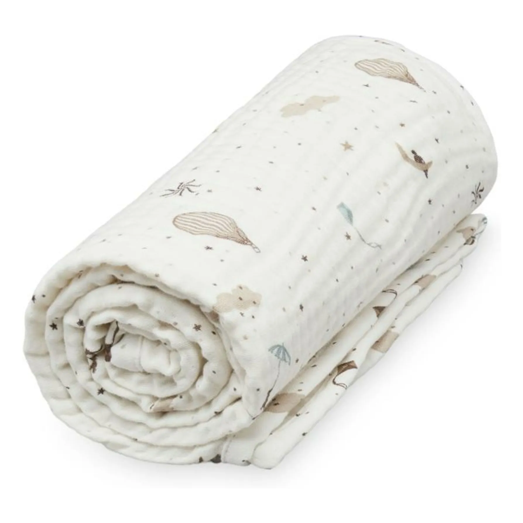 Cam Cam Light Blue Dreamland Muslin Blanket