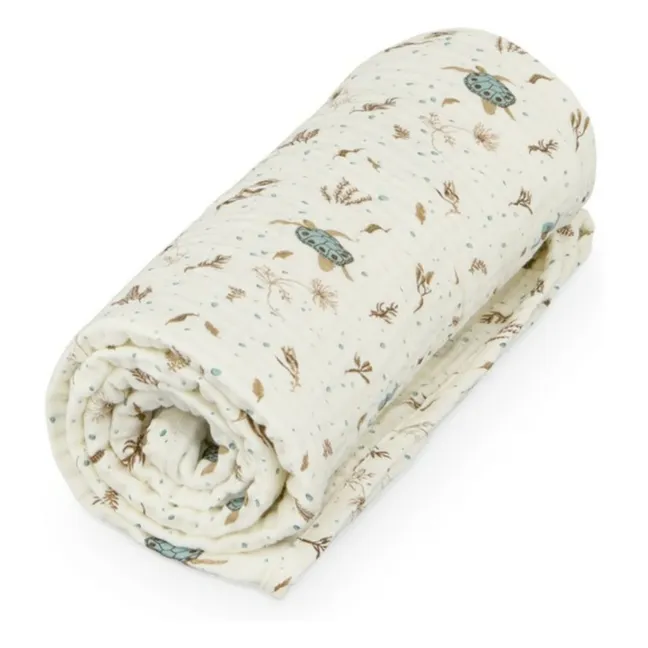 Manta de muselina Sea Garden | Azul