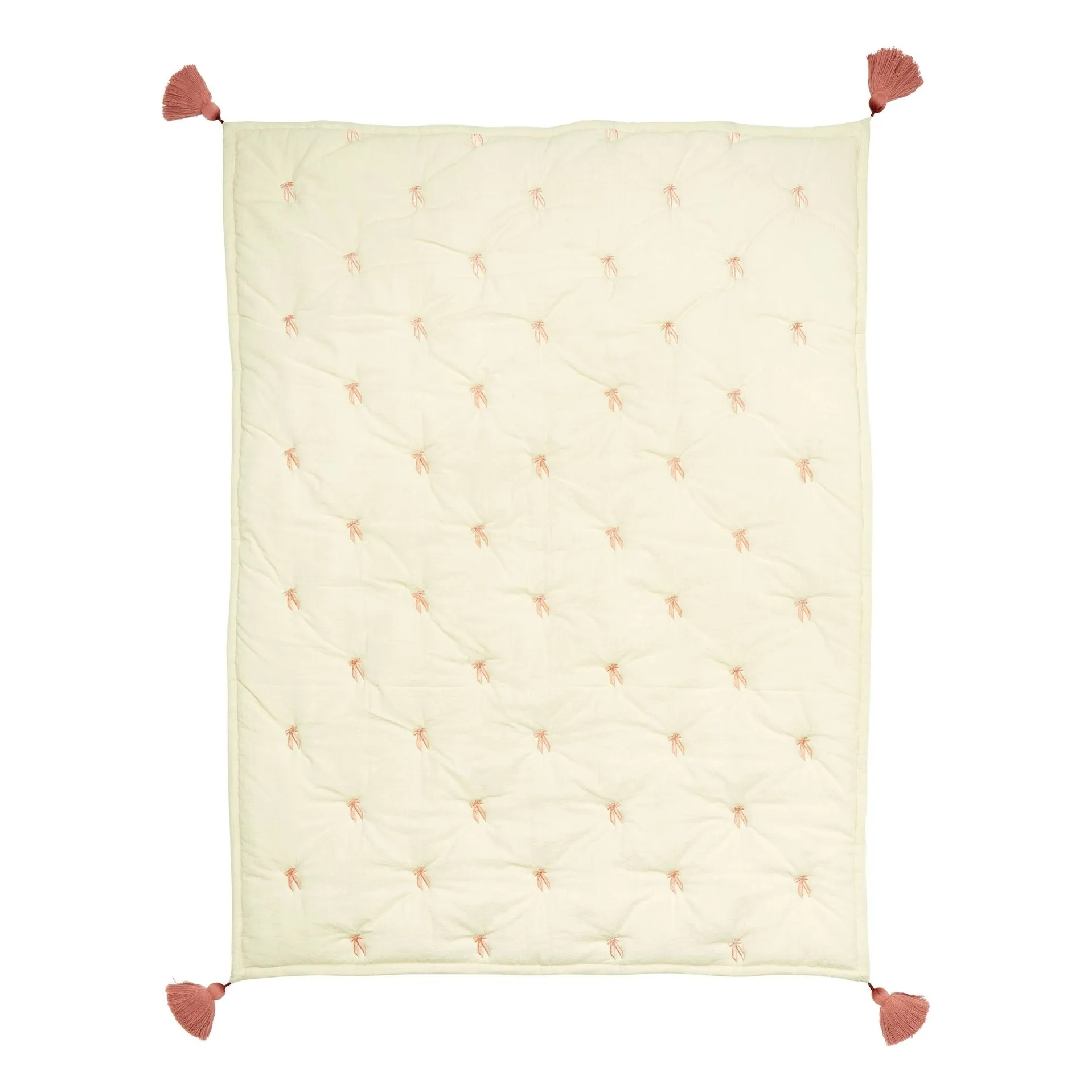 Cam Cam Pink Bows Embroidered Blanket