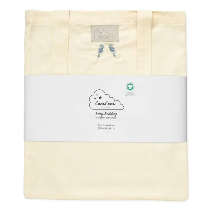 Juego de cama bordado Sea Graden | Azul- Imagen del producto n°0