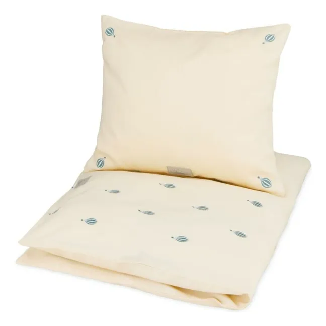 Dreamland embroidered bed linen set | Light blue