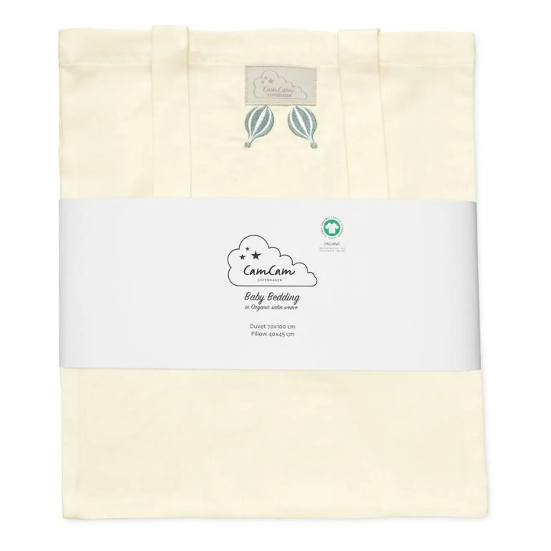 Cam Cam Light Blue Dreamland Embroidered Bed Linen Set
