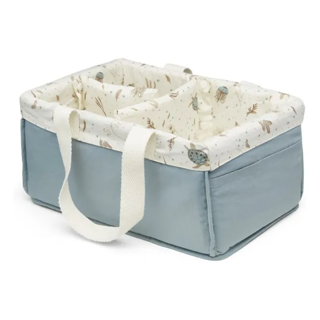 Sea Garden diaper organizer | Blue