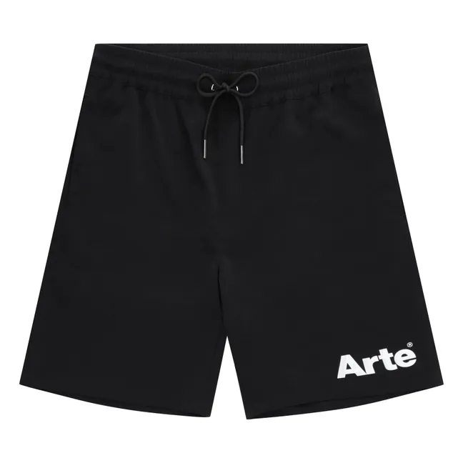 Pantaloncini Arte Logo | Nero