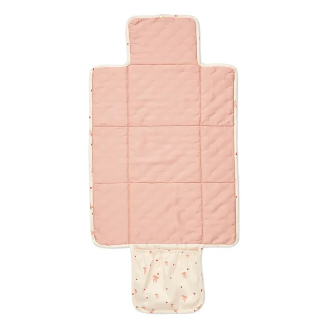 Fasciatoio da viaggio con fiocchi | Rosa