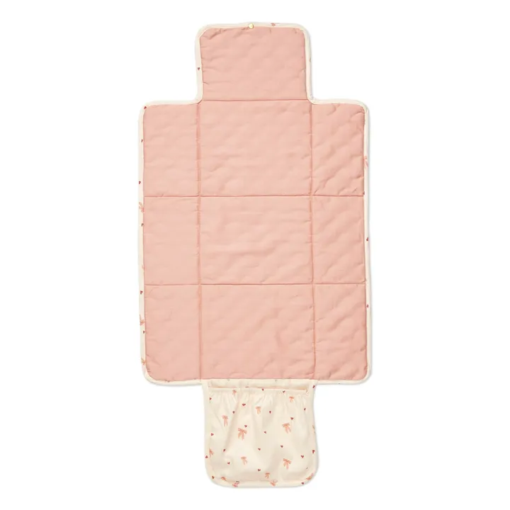 Matelas à langer de voyage Bows | Rose- Image produit n°1