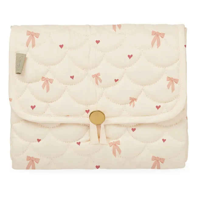 Matelas à langer de voyage Bows | Rose