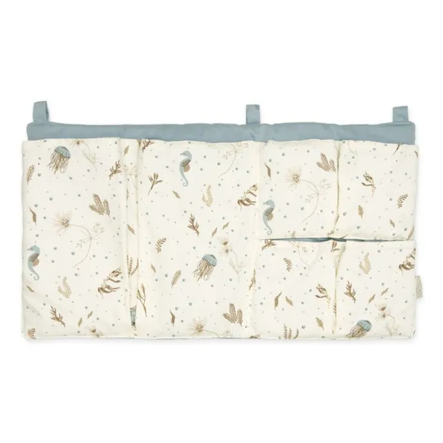 Pochette pour lit à barreaux Sea Garden | Bleu