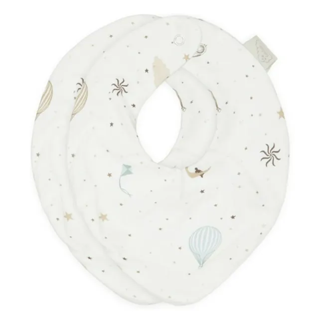 Babero bandana Dreamland - Lote de 2 | Azul Cielo