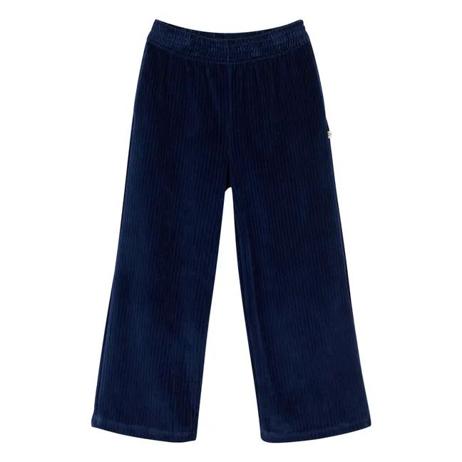 Pantalon Jane Coton Bio | Bleu marine