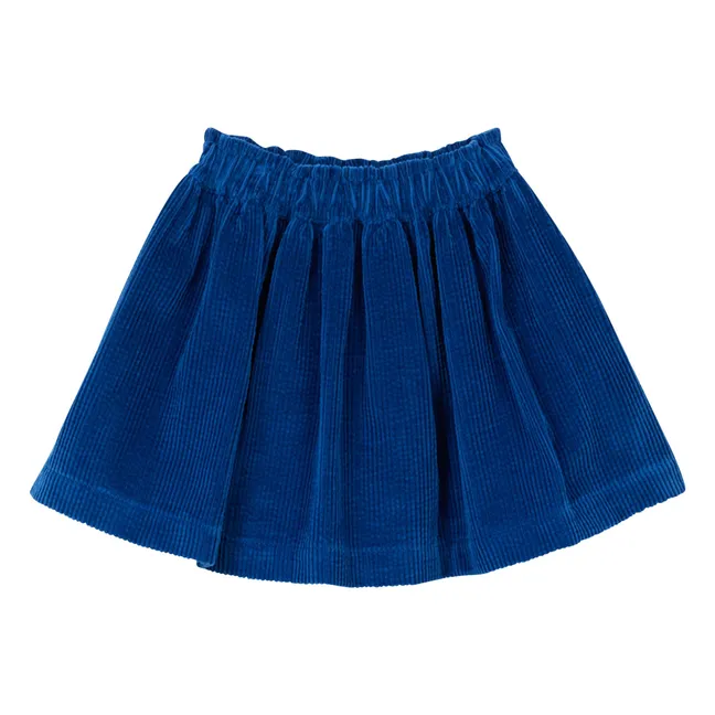 Jupe Garance Coton Bio | Bleu électrique