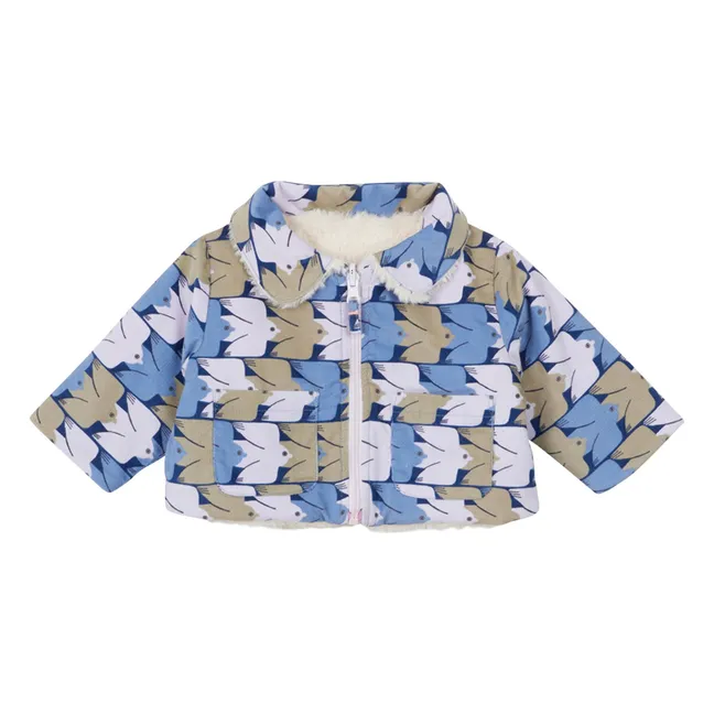Veste Réversible Gwenez Coton Bio | 	Lilas