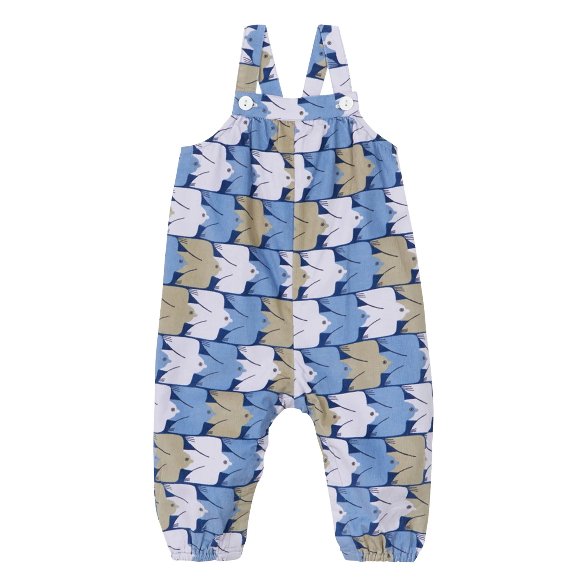 Arsène Et Les Pipelettes Lilac Grichka Organic Cotton Dungarees