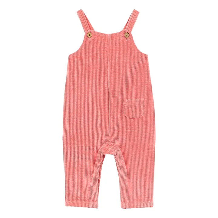 Gwennaig organic cotton overalls | Pink- Product image n°0