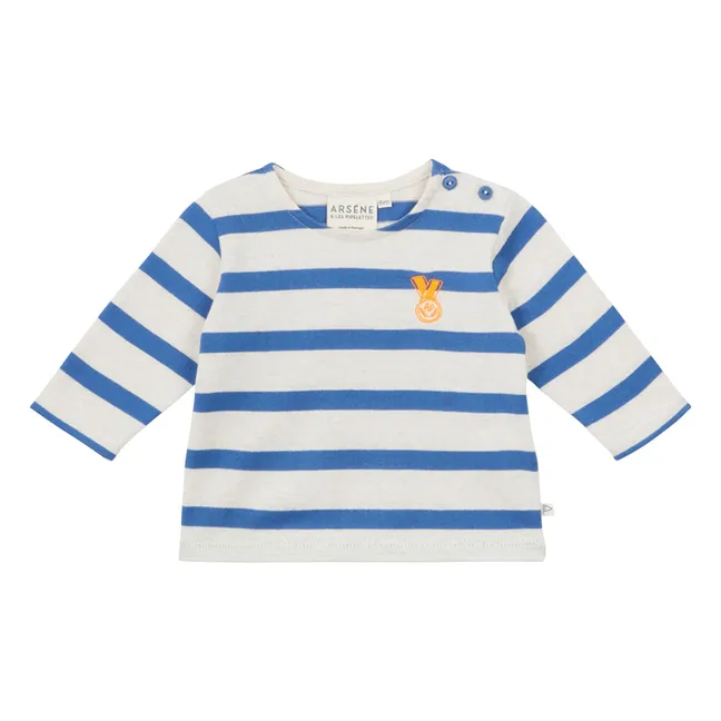 T-shirt Charly Coton Bio | Bleu