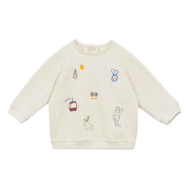 Sweatshirt Gideon Bio-Baumwolle | Sandfarben