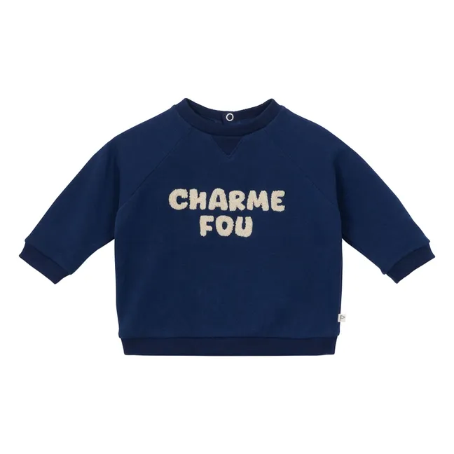 Sweat Gervais Coton Bio | Bleu marine