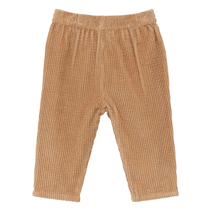 Pantalones de algodón orgánico Gawen | Beige- Imagen del producto n°0