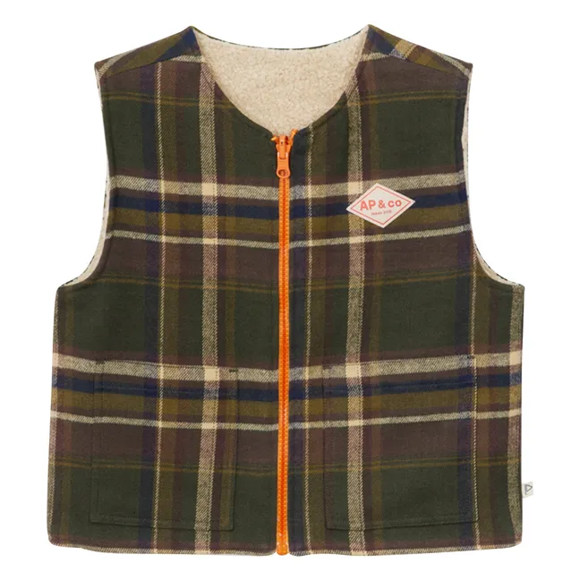 Veste Réversible Giacomo Sherpa | Vert forêt