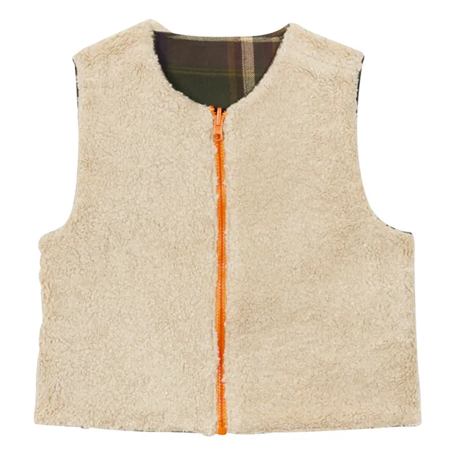 Veste Réversible Giacomo Sherpa | Vert forêt