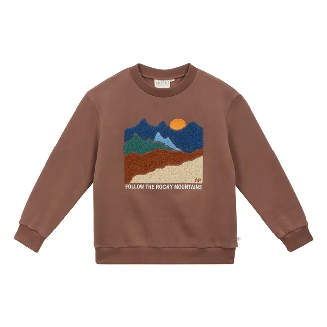 Sweatshirt Gulian Bio-Baumwolle | Braun