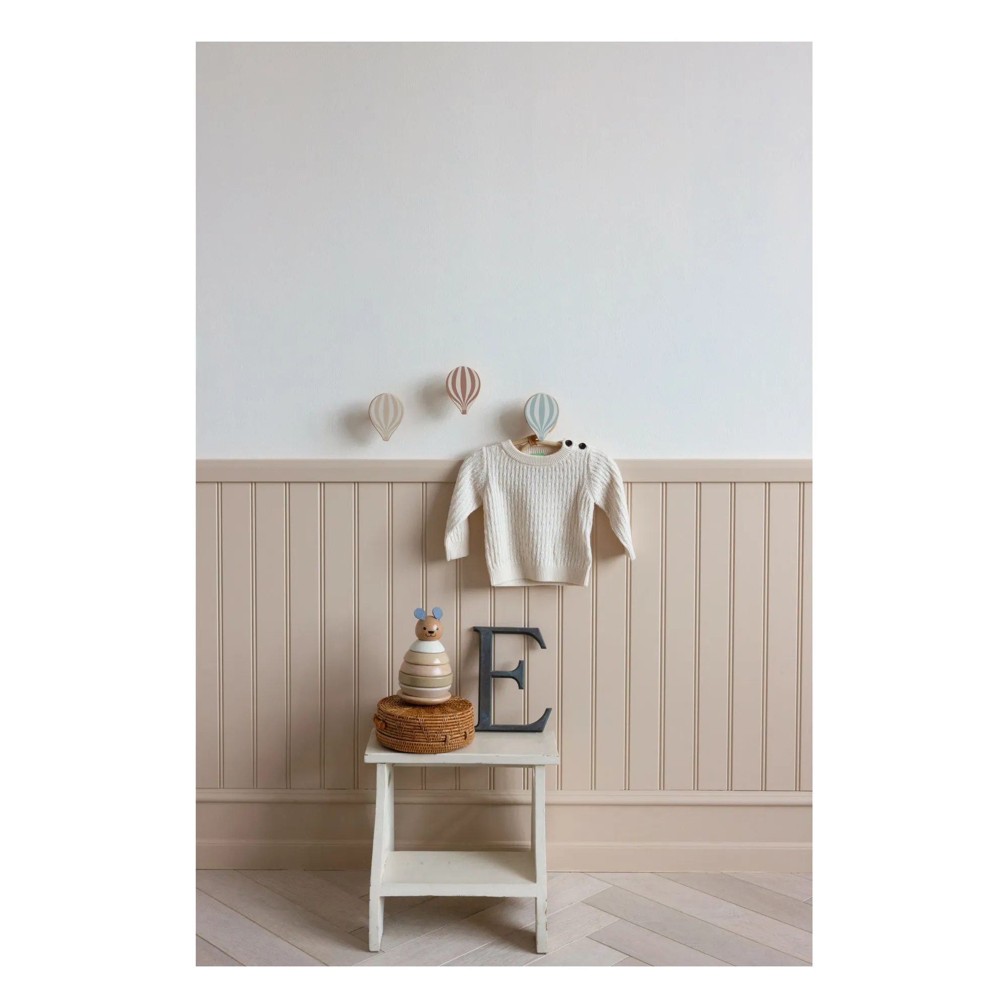 Patères Montgolfière - Set de 3 | Beige- Image produit n°1
