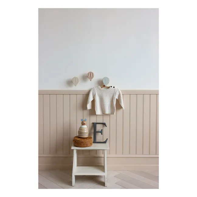 Ganci appendiabiti a forma di mongolfiera - Set di 3 | Beige