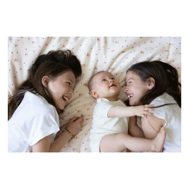 Bows bed linen set | Blassrosa