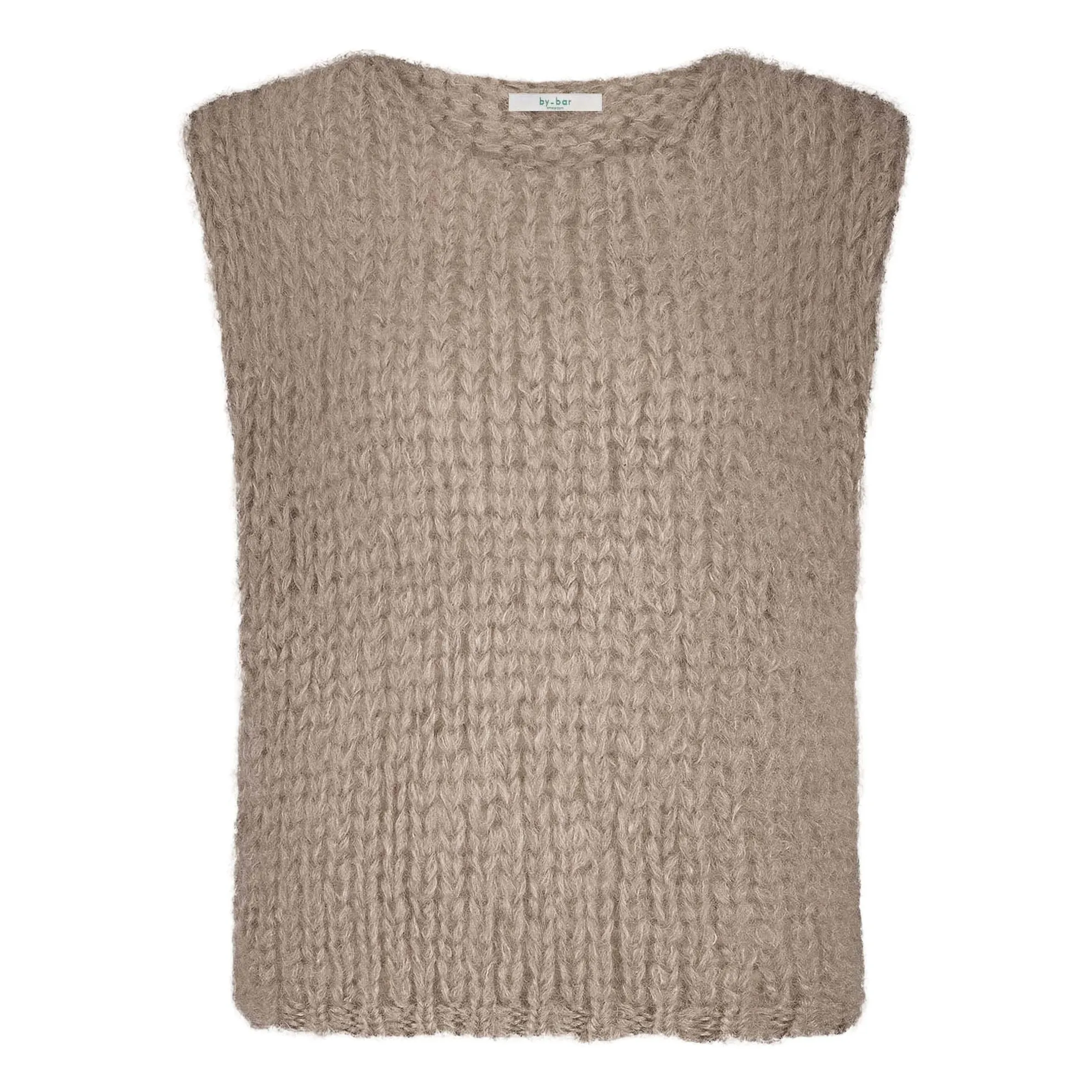 By Bar Beige James Spencer Mohair Sleeveless Sweater
