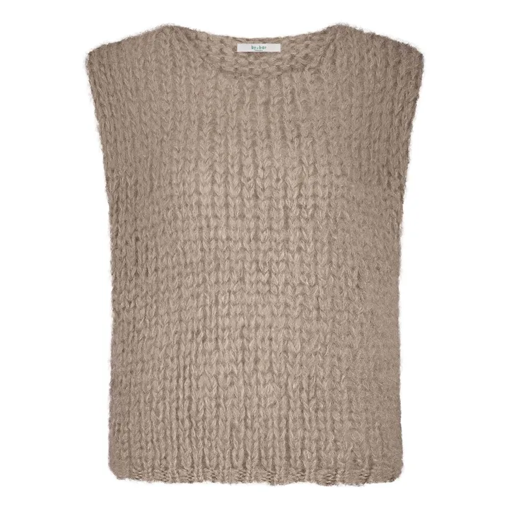 Pull Sans Manches James Spencer Mohair | Beige- Image produit n°0