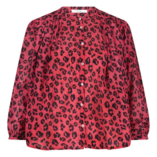 Becky Blusa de guepardo | Rojo