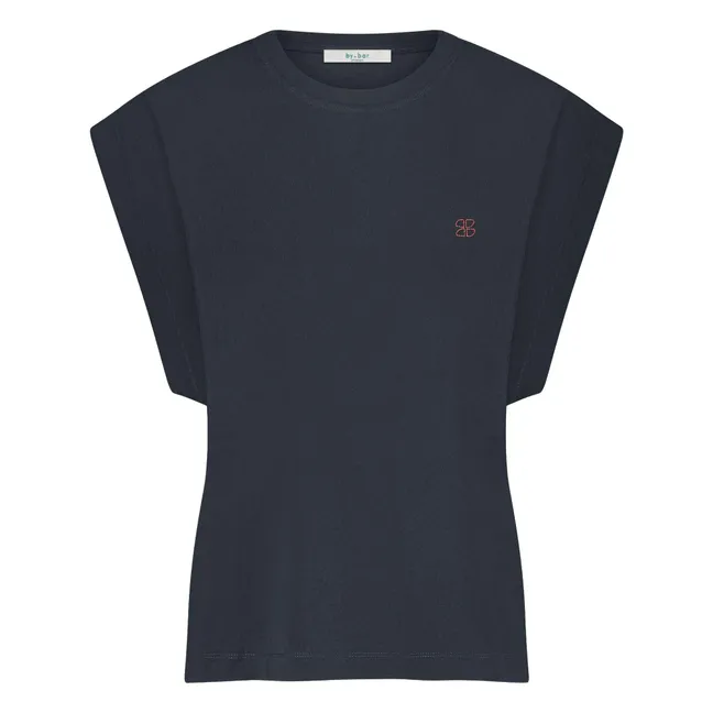 T-shirt Manson Lucky Coton Bio | Bleu nuit