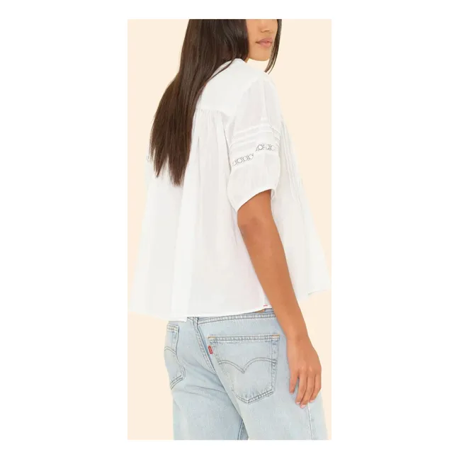 Blouse Claudia Voile de Coton | Blanc