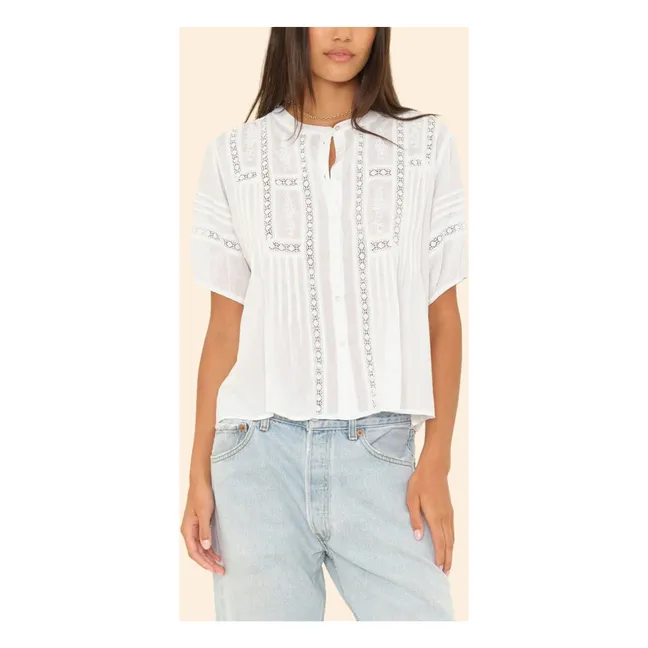 Blouse Claudia Voile de Coton | Blanc