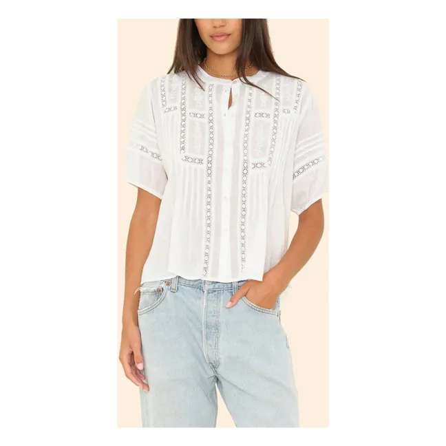 Blouse Claudia Voile de Coton | Blanc