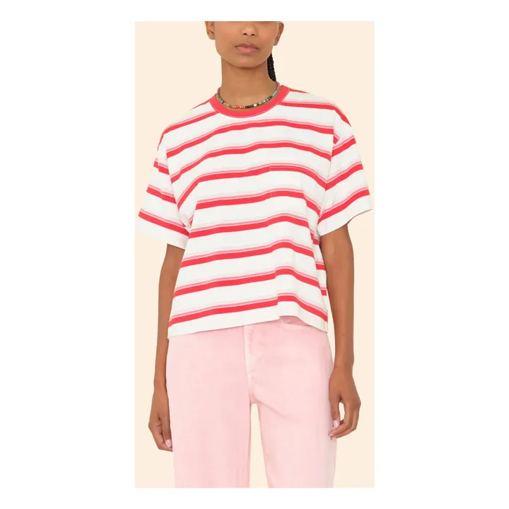 T-shirt Paulina Rayé | Blanc- Image produit n°2