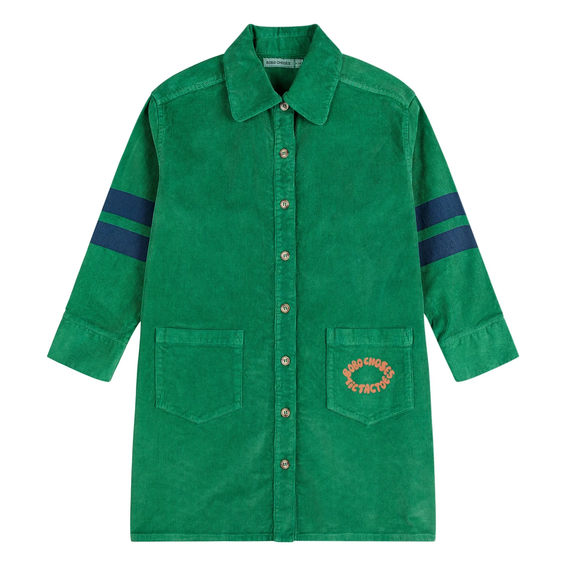 Bobo Choses Green Corduroy Dress
