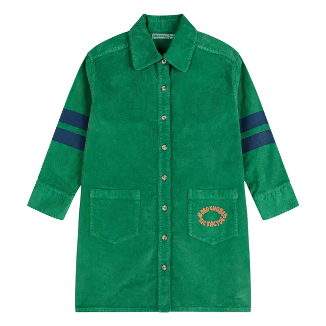 Robe Velours Côtelé | Vert