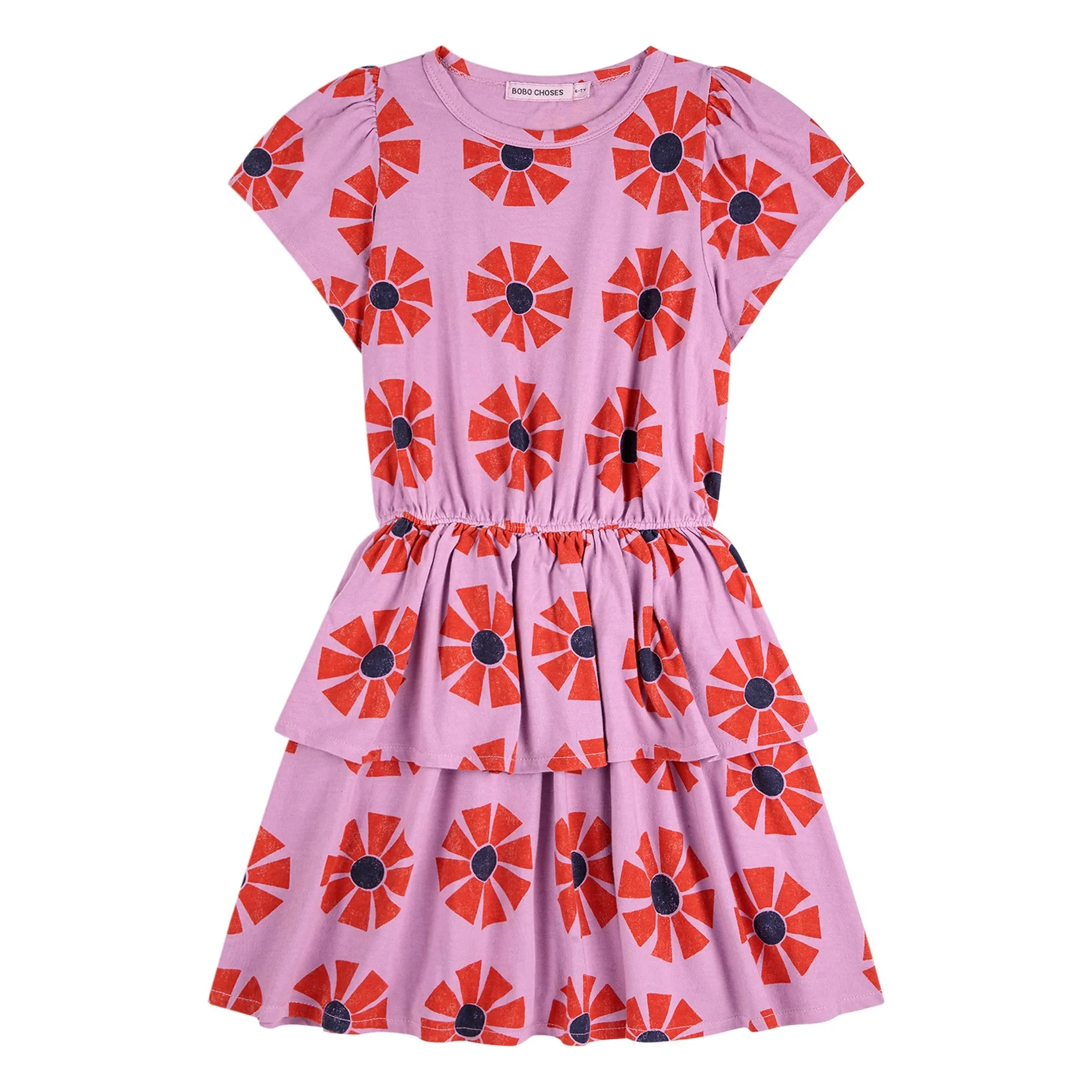Bobo Choses Lilac Kaleidoscope Organic Cotton Dress
