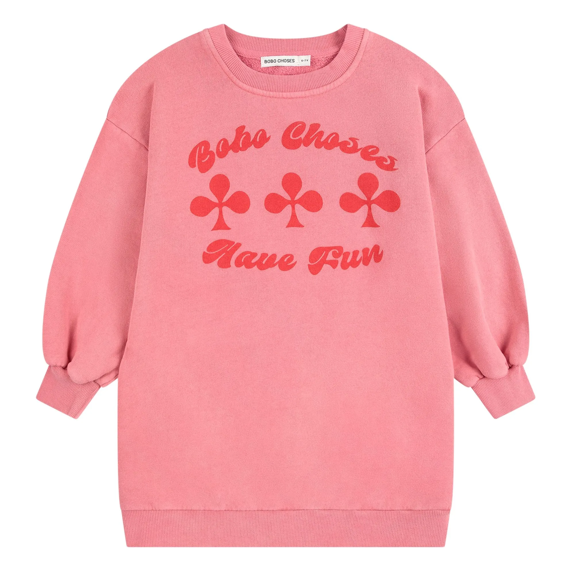 Bobo Choses Pink Organic Cotton Sweat Dress