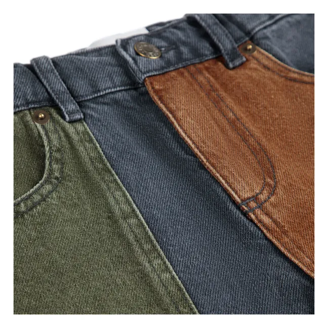 Jean Empiècements Coton Bio | Gris