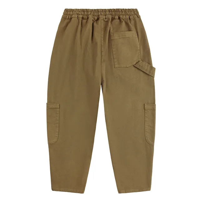 Cargo Tic Tac Toe Algodón orgánico | Verde Kaki