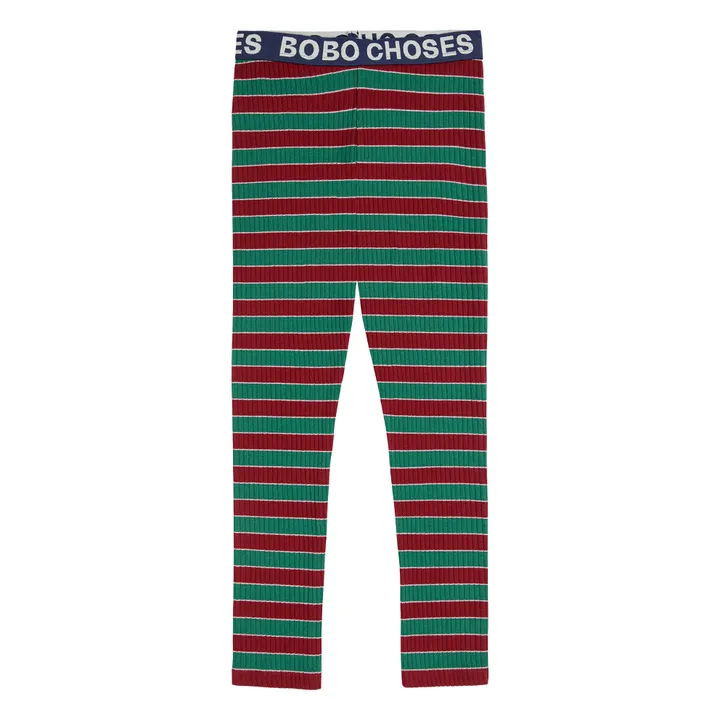 Legging Côtelé Rayé | Vert- Image produit n°0