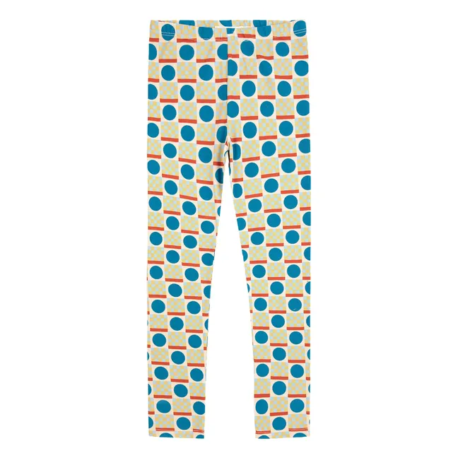 Geometrische Leggings Bio-Baumwolle | Seidenfarben