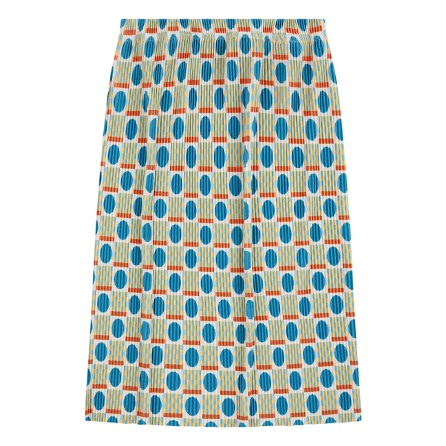 Geometric Midi Skirt | Ecru